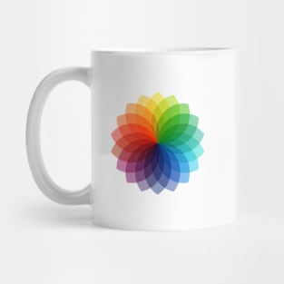 Abstract colorful flower design Mug